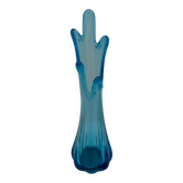 Blue glass vase, 1960s