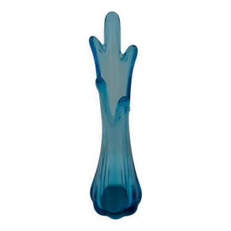 Blue glass vase, 1960s