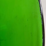 Transparent green oval dish