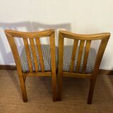 Set of 4 vintage wooden chairs