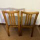 Lot de 4 chaises vintage bois