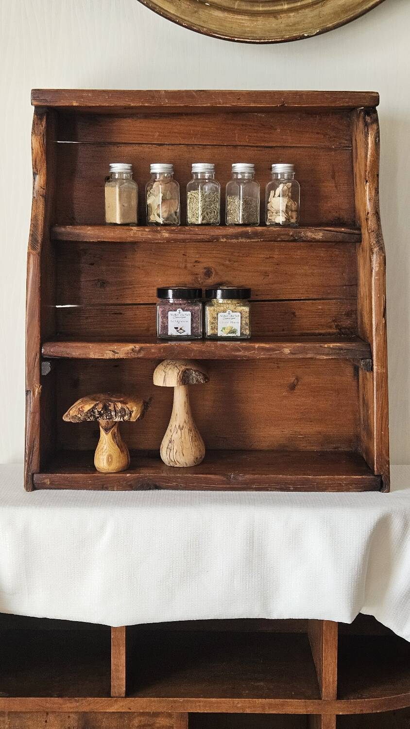 Old country wall shelf