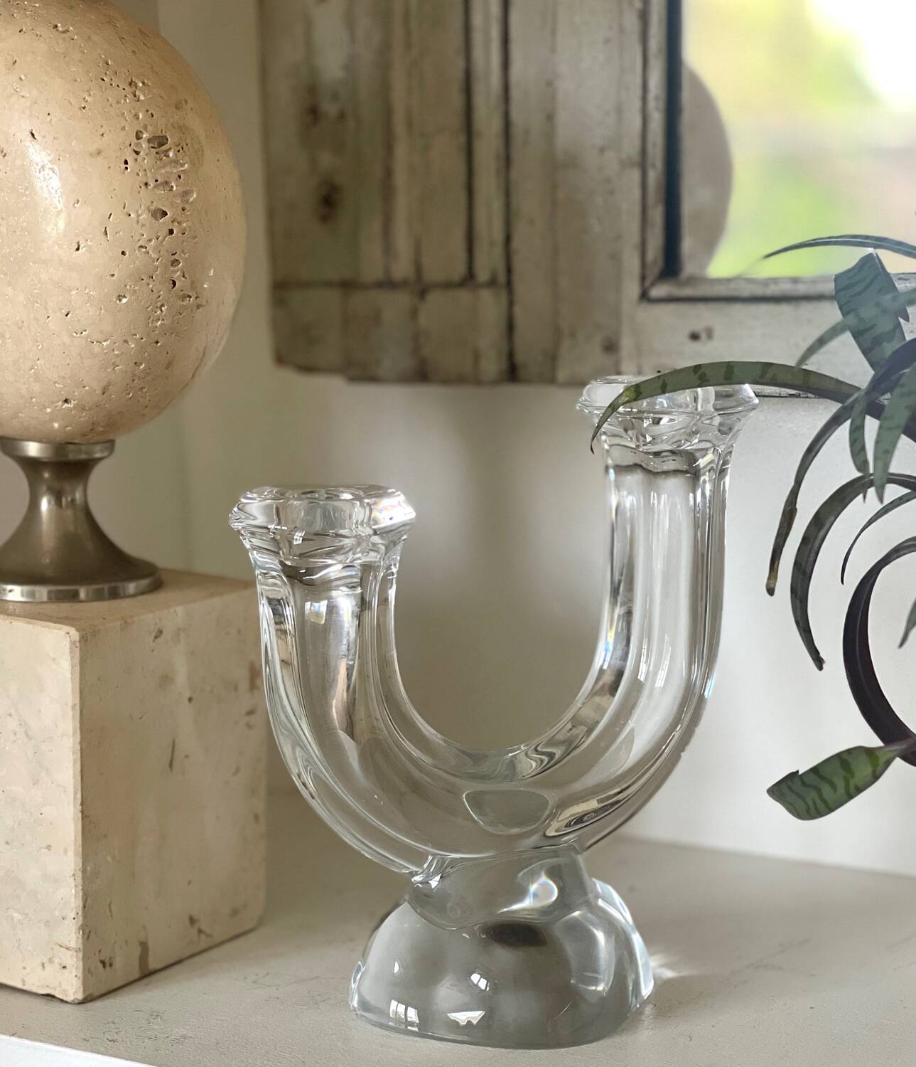 Crystal candle holder 1950.