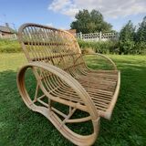 Vintage rattan sofa