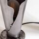 Paire de lampes en acier brossé⎮Années 60,70