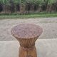 Sheaf of wheat bamboo dining table glass top McGuire 1970s