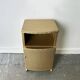 Vintage Lloyd Loom bedside cabinet champagne gold woven fibre 1930s-50s