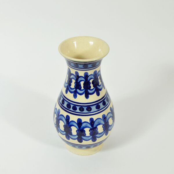 Vase décoré folk des années 1970