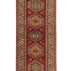 Kazak Oriental Runner Rug, Central Asian Hallway Stair Runner 300 x 68 cm