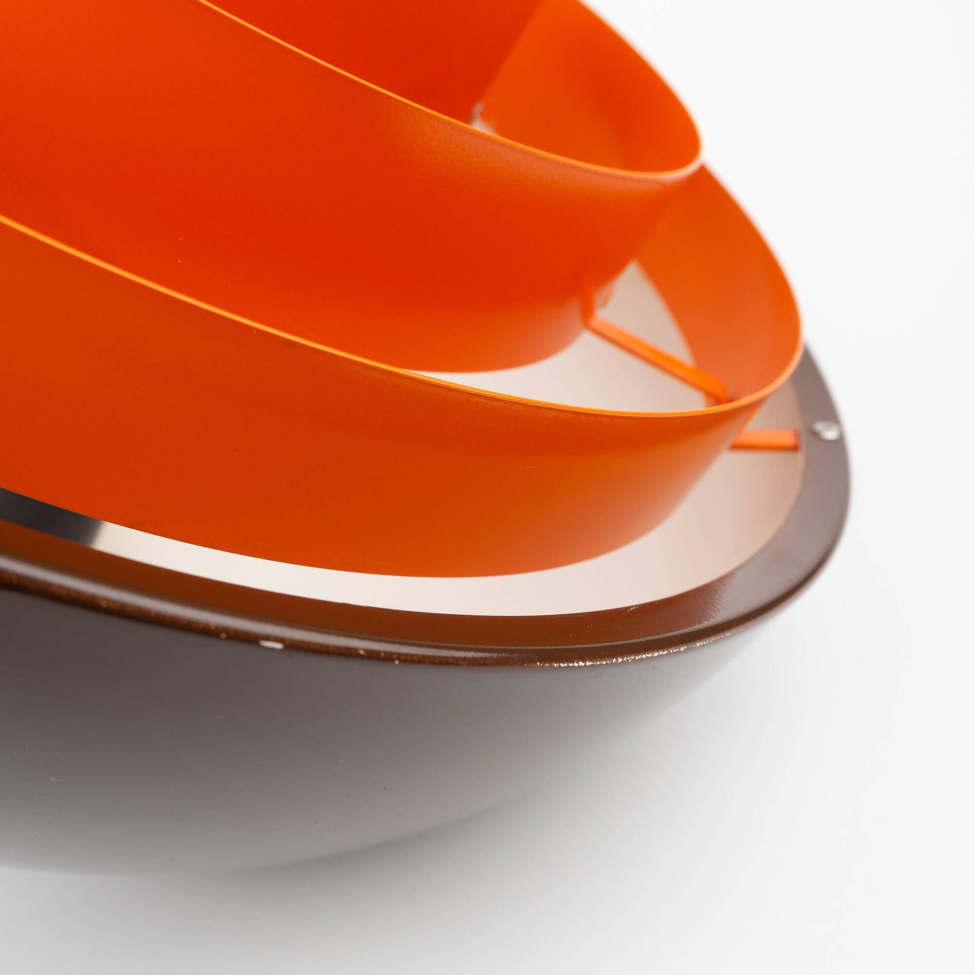 Danish vintage pendant lamp Milieu by Jo Hammerborg, Fog og Morup, 1970s