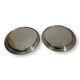 2 silver metal cups