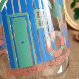 Carafe / pitcher on the theme of the beach France - Vintage