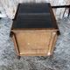 Old wooden pantry cabinet and mesh & vintage metal handle