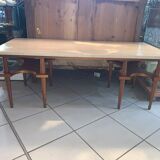 Vintage coffee table on marble