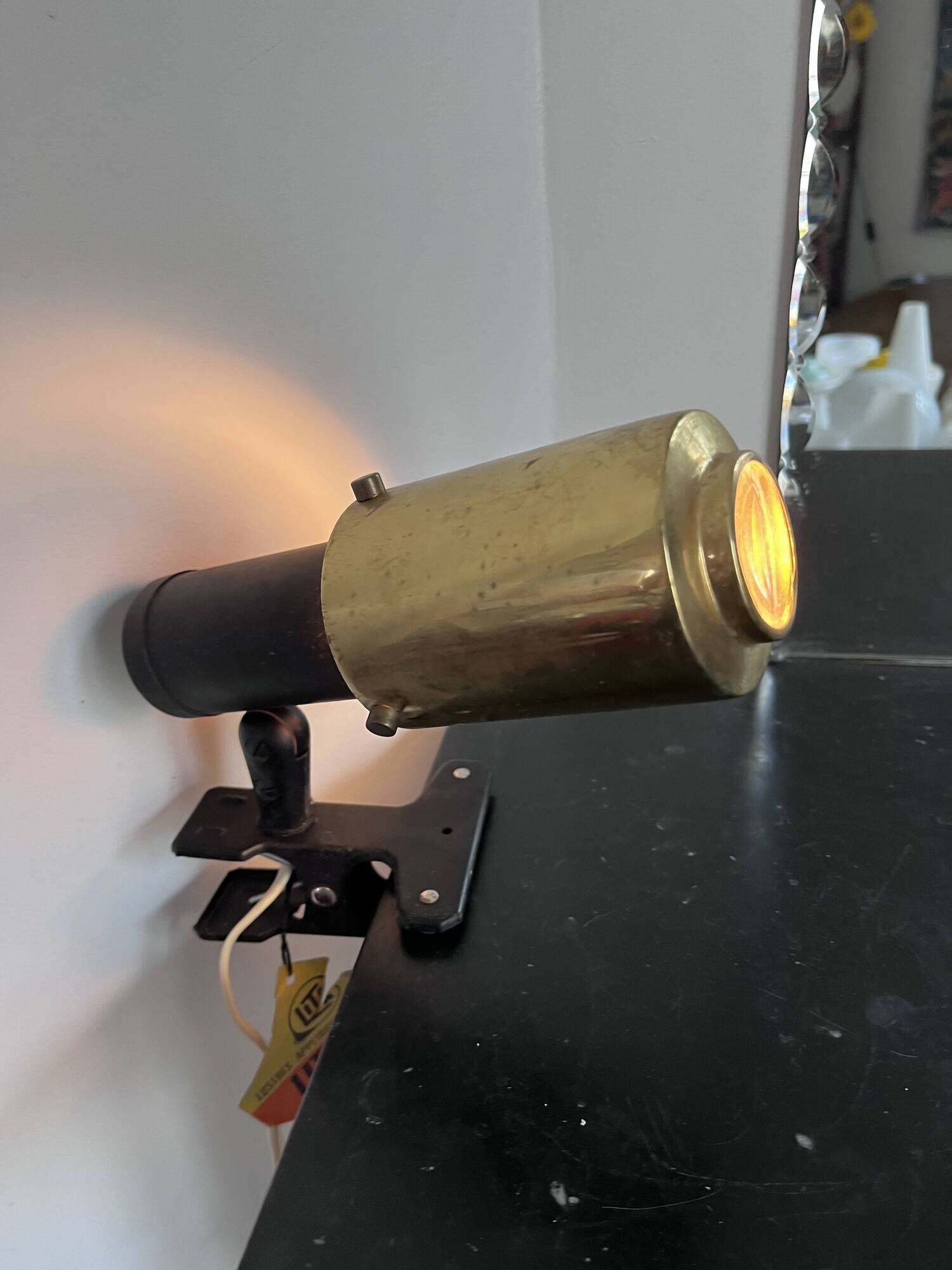 Zodiac clamp spotlight by Jacques Biny for Lita