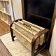 Vintage 70s wooden magazine rack