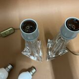 daum nancy france lamps signed pair