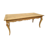 Chestnut farm table with 1 extension