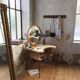 Coiffeuse vintage en osier