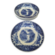Deep plates Royal Sphinx Maastricht P. Regout "Cambridge Old England" blue & white