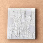 Tableau minimaliste texturé blanc de Vincent Dufresne