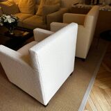 Pair of armchairs inspired by Jean-Michel Frank