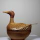 Large bamboo duck box, woven rattan, vintage Shanghai Handicrafts China