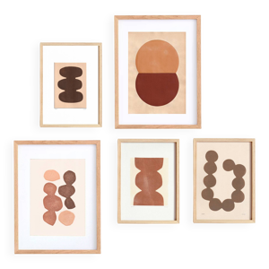 Collection  de 5 peintures