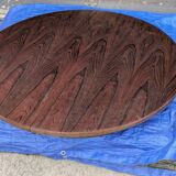 Extendable rosewood dining table with butterfly leaf, vintage Scandinavian
