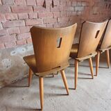3 Brutalist bistro chairs year 60