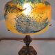 Art Nouveau style lamp 1950 Paris Star Trade Mark and glass paste