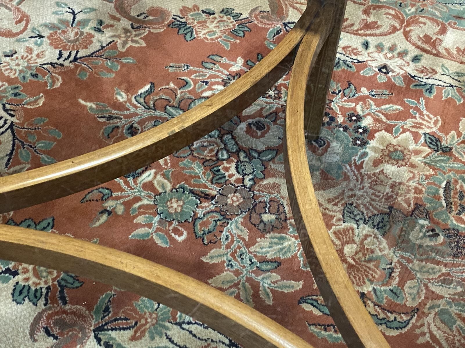 70s teak coffee table