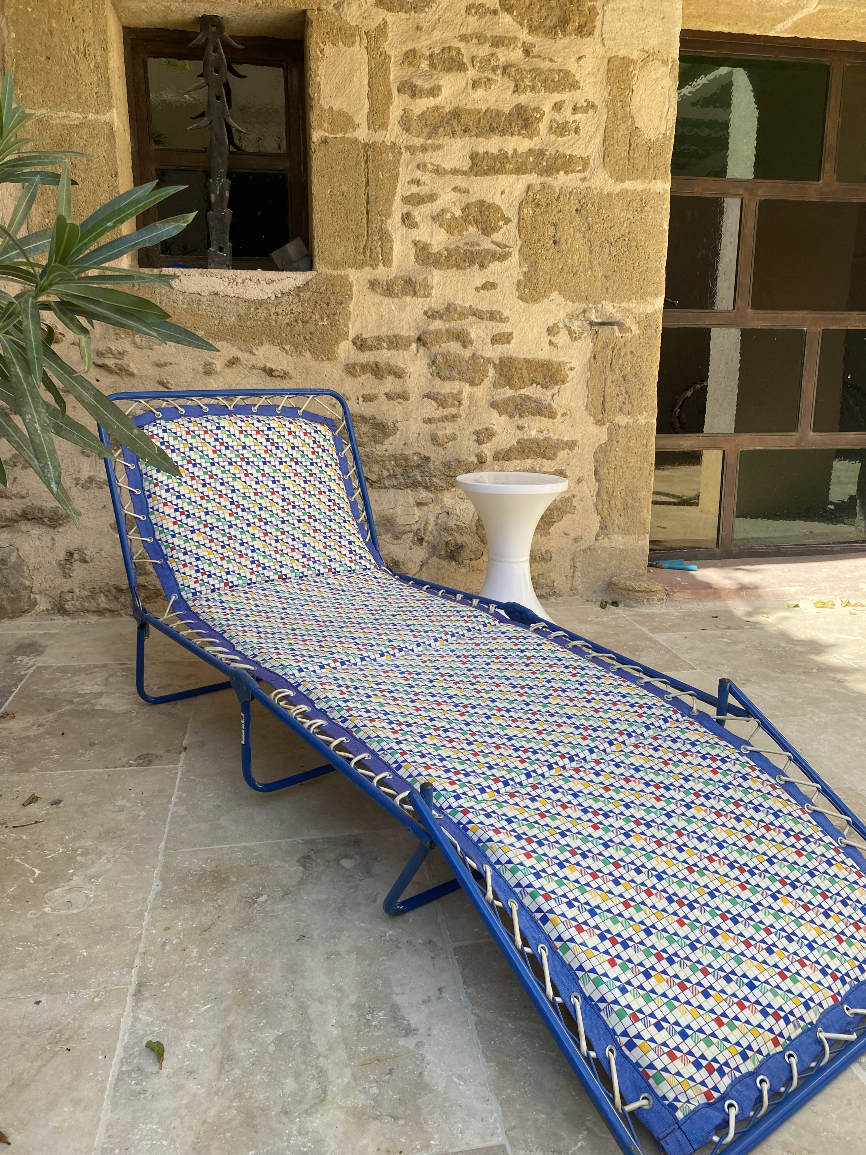 Camp bed lafuma vintage