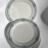 6 Flat Plates Iron Earth Carina U&C Sarreguemines (4lots)