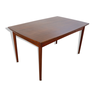 Scandinavian extendable meal table Denmark teak 1960