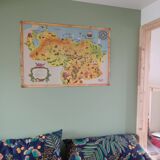 Vintage pictorial map of Venezuela 1960's