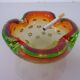 Sommerso Murano Glass Ashtray, Italy, 1960s