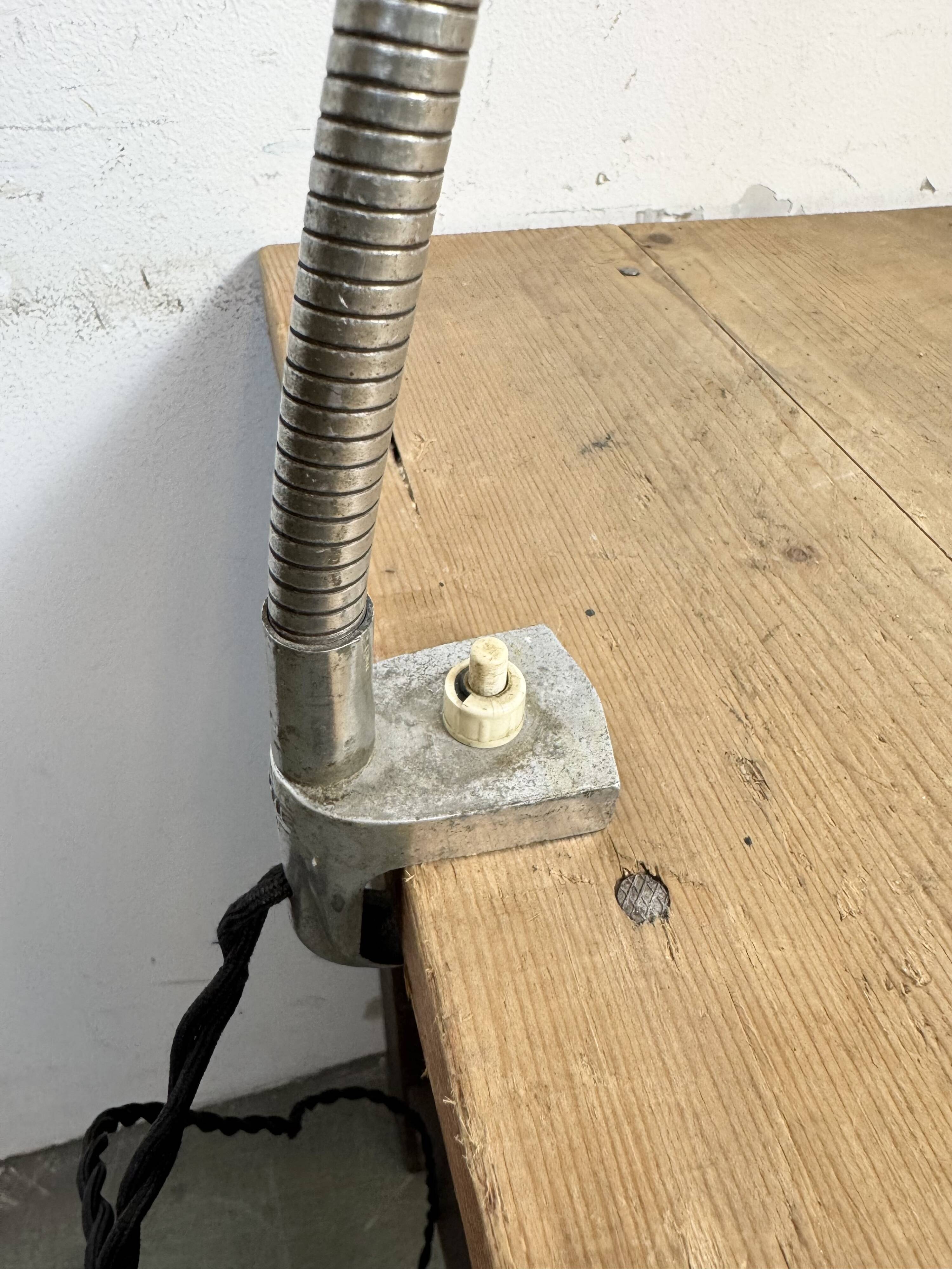 Vintage Grey Italian Gooseneck Table Lamp from GCME, 1950s