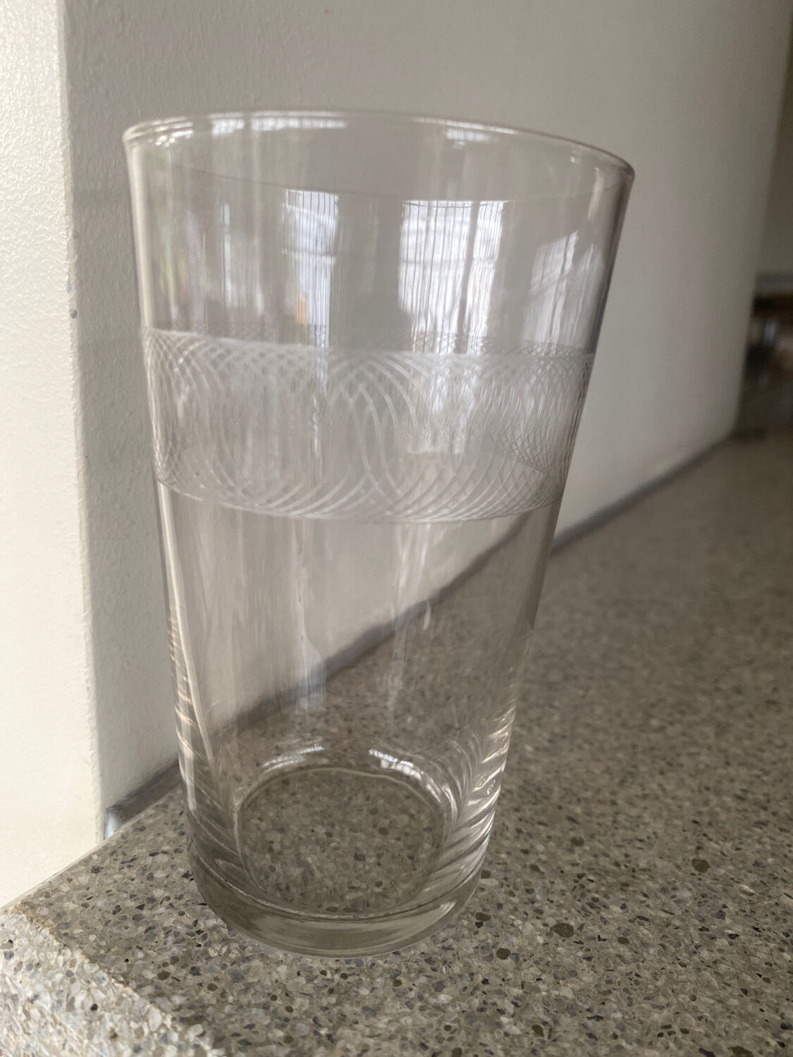 Lot de 6verres anciens à limonade art déco