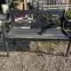 Banc de jardin fonte et bois