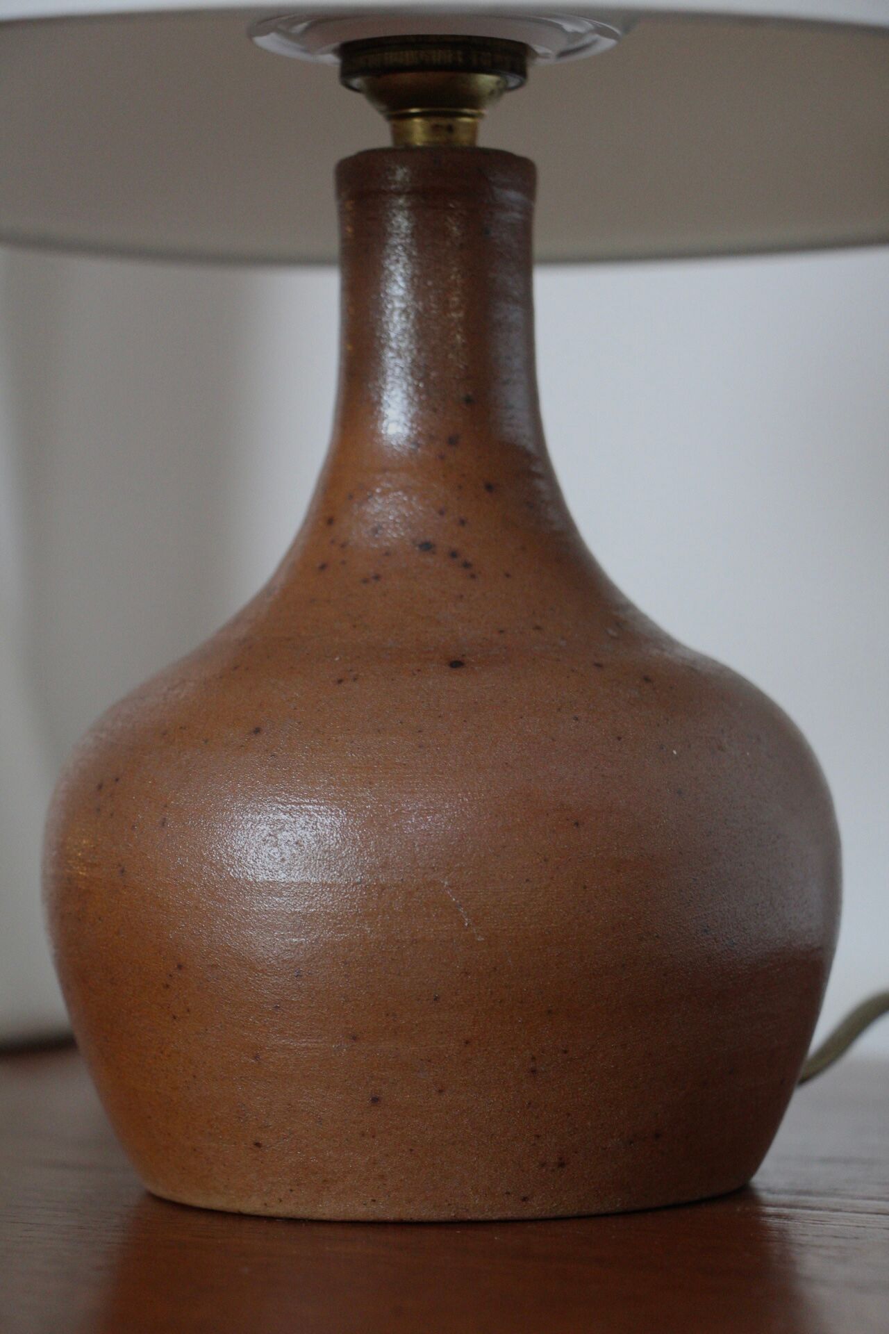 Lampe à poser grès pyrité La Borne 1980