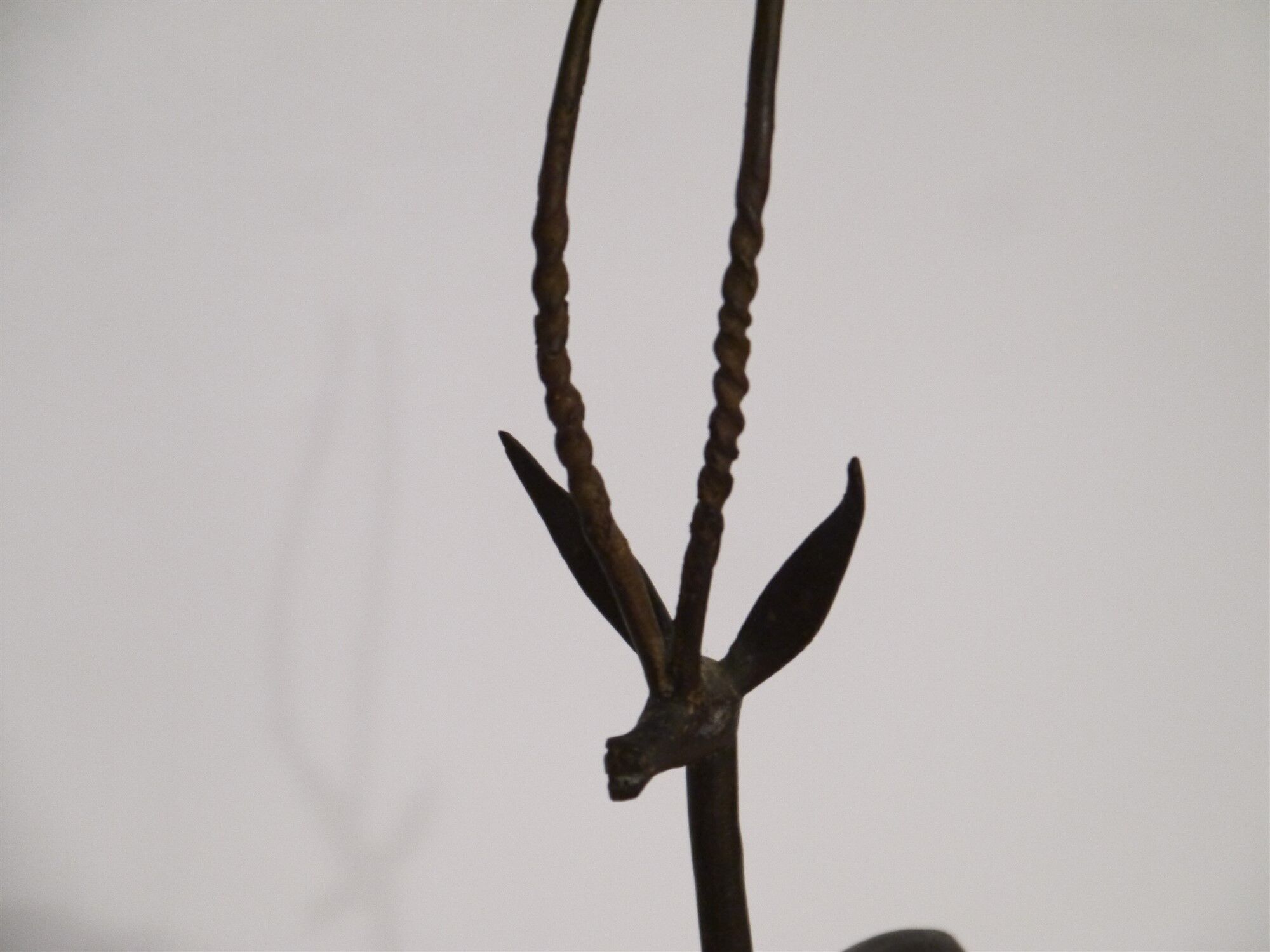 Vintage bronze antelope