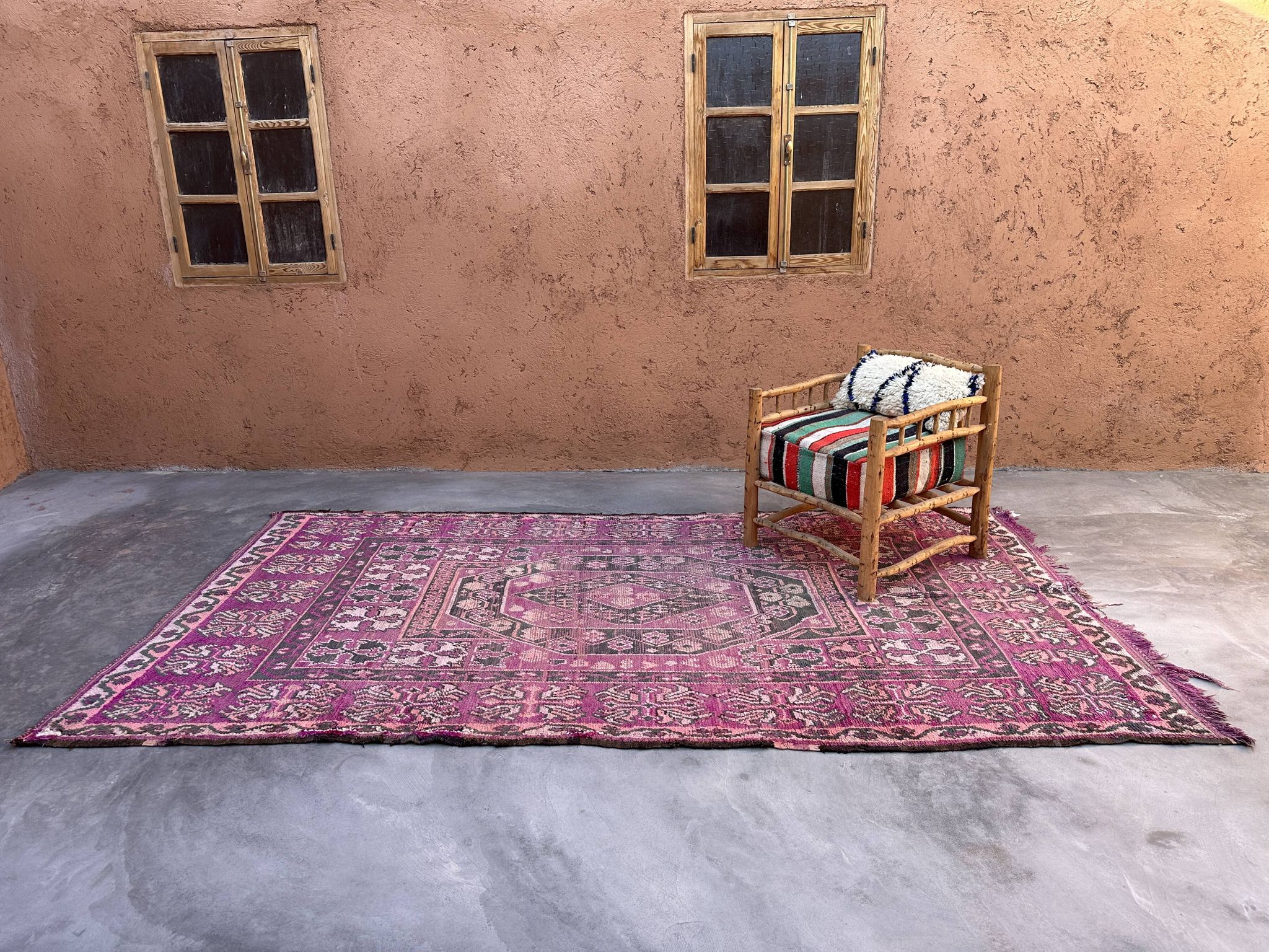 Old Moroccan Carpet - 189 x 340 cm