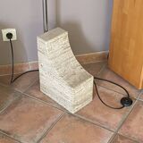 Arc floor lamp. 1970. Italy. Marble base.