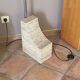 Arc floor lamp. 1970. Italy. Marble base.