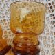 4 verres ambrés vintages