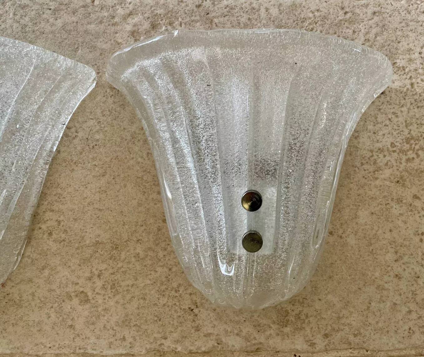 Vintage Murano glass wall lamp