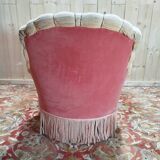 Napoleon III period pink velvet meridian.