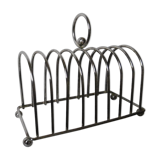 Silver metal toast door