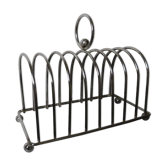 Silver metal toast door